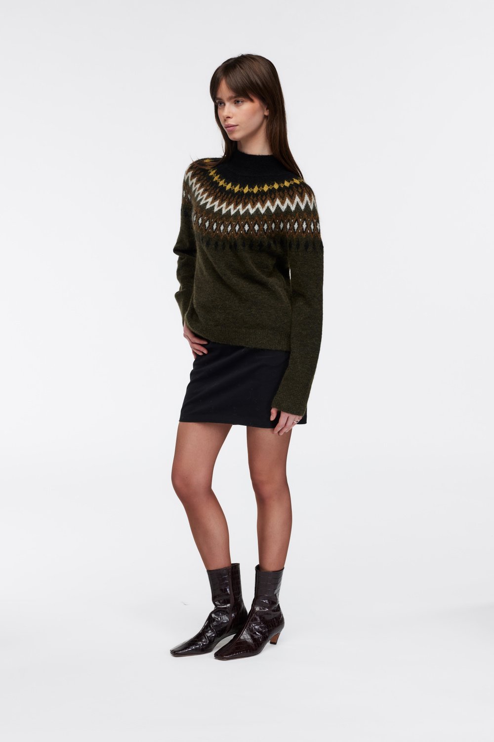 Annie genser Jaktgrønn - Jakt grønn image #2