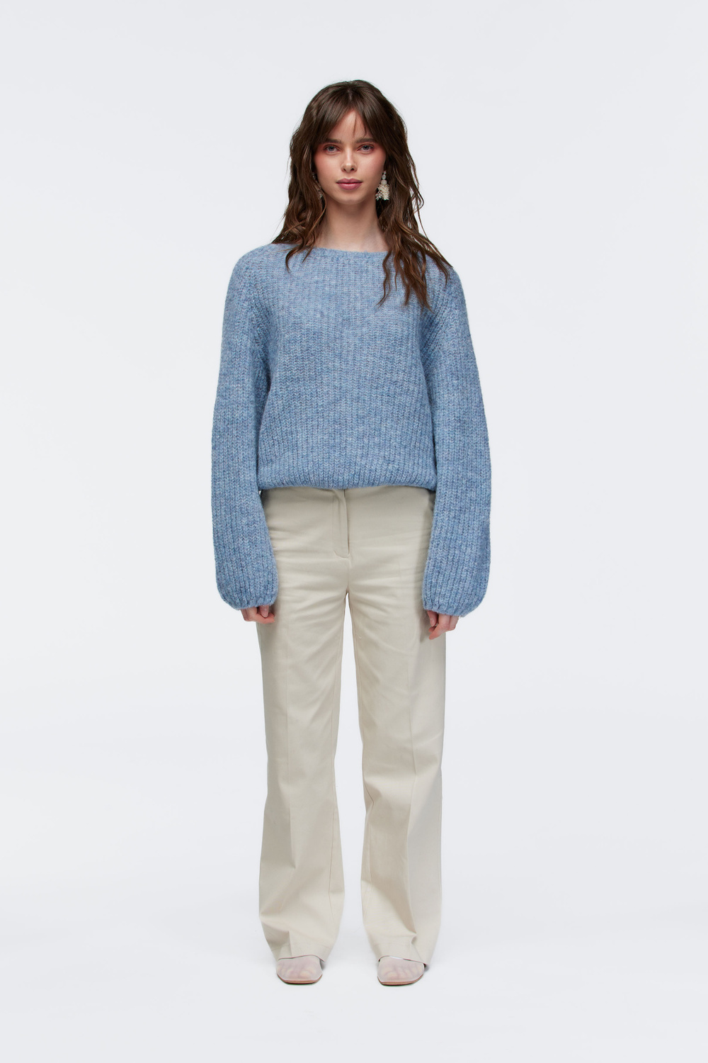 Lerke genser kort Himmelblå - Himmelblå image #2