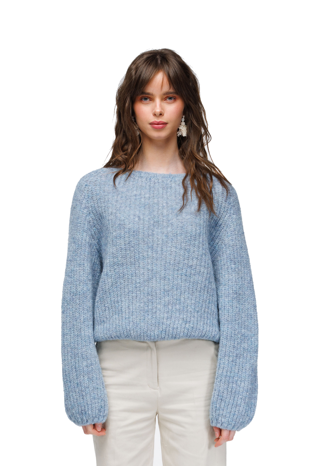 Lerke genser kort Himmelblå - Himmelblå image #1