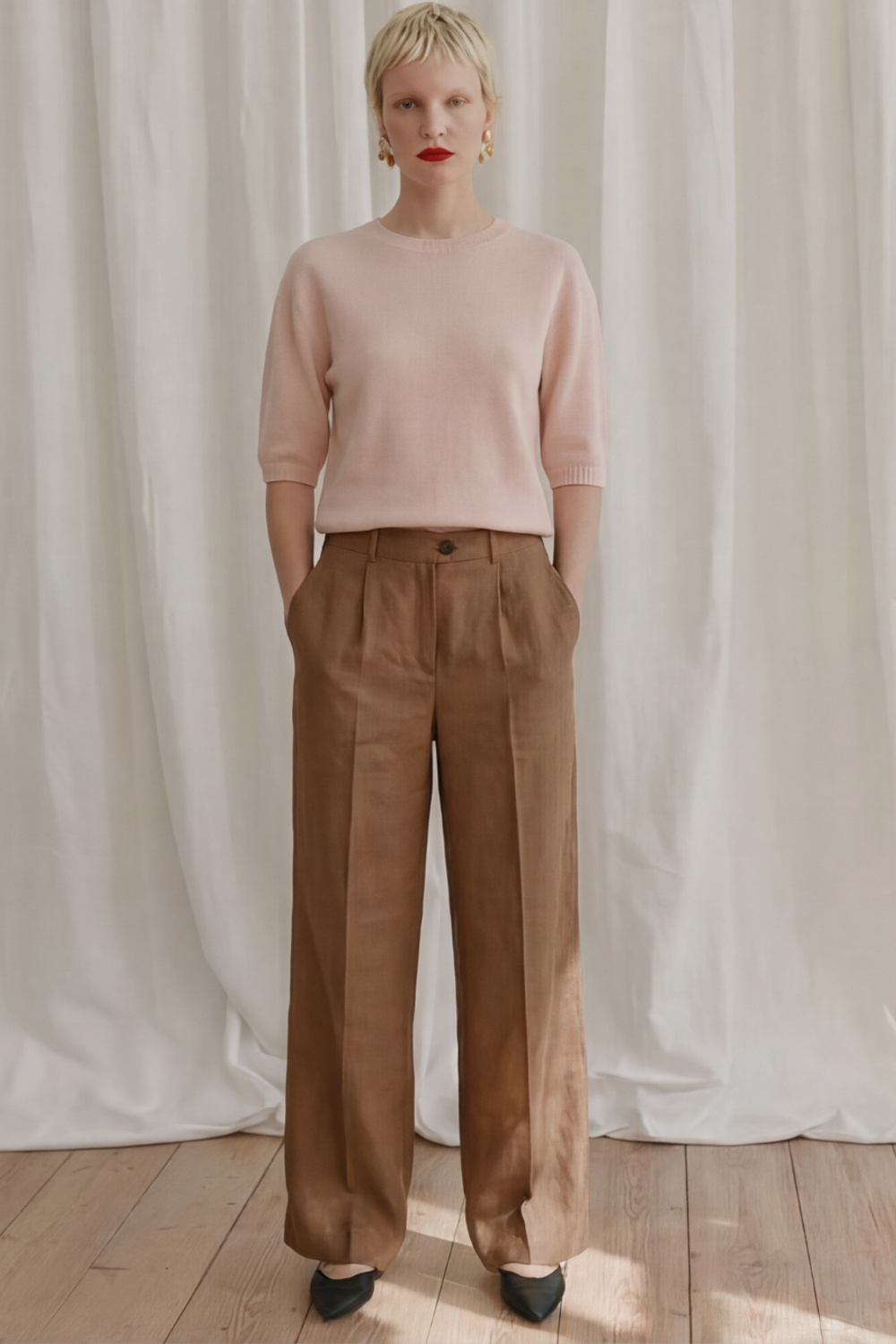 Eilin genser Dugg rosa - Dugg rosa image #1