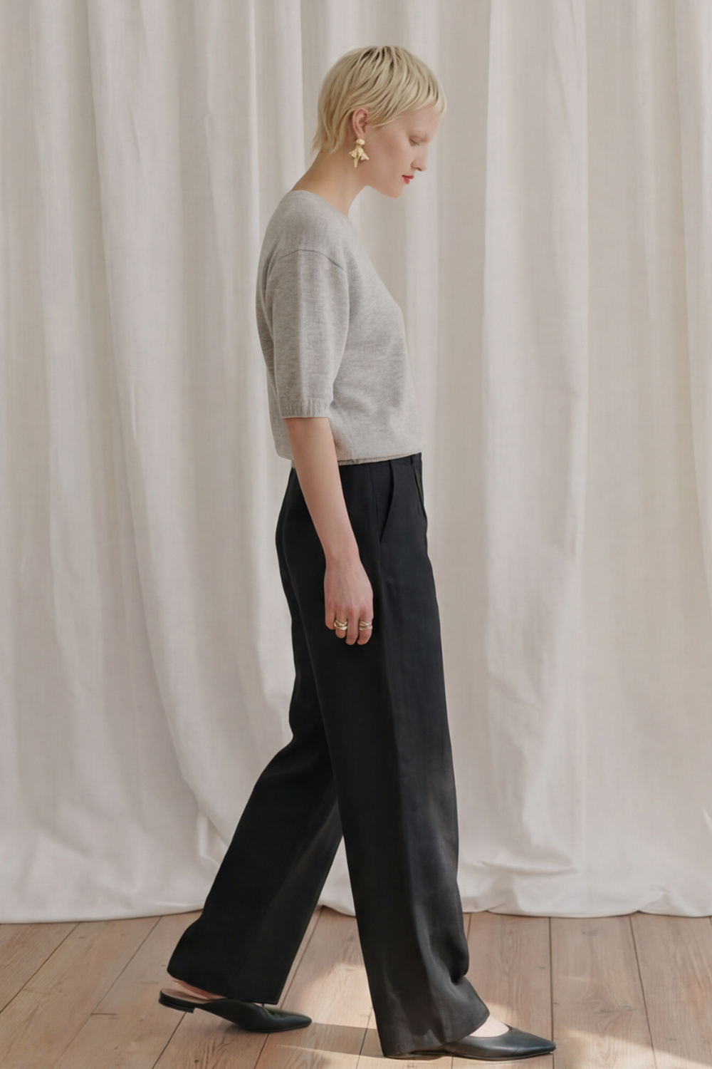 Eilin genser Isblå - Isblå image #3