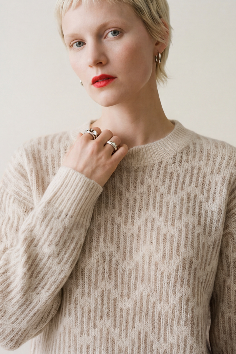 Vilja genser sand - Sand image #2