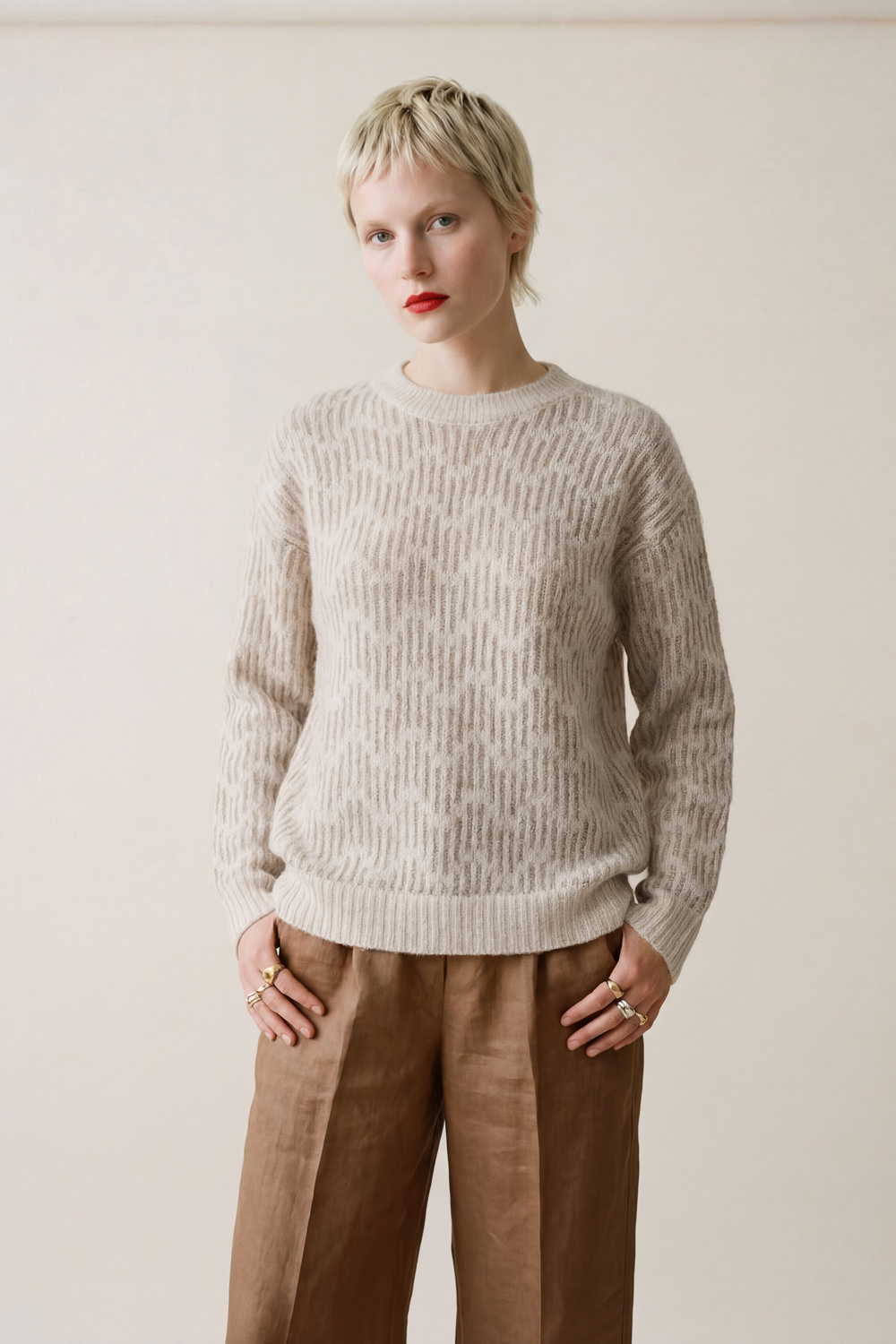 Vilja genser sand - Sand image #1