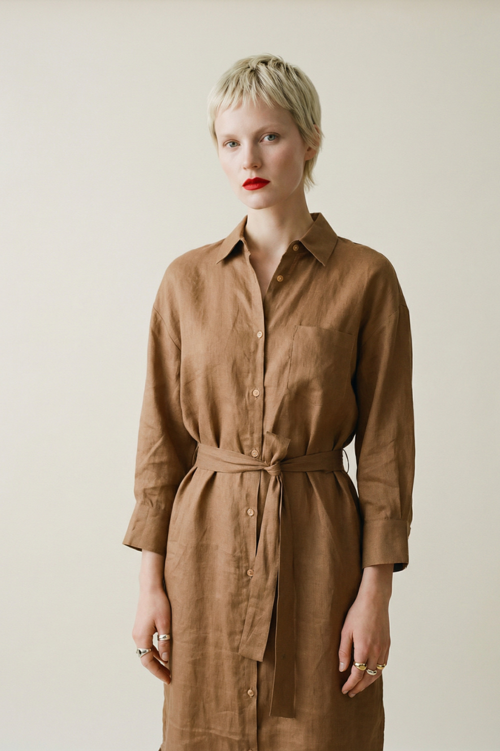 Danielle kjole Oliventre - Oliventre image #1