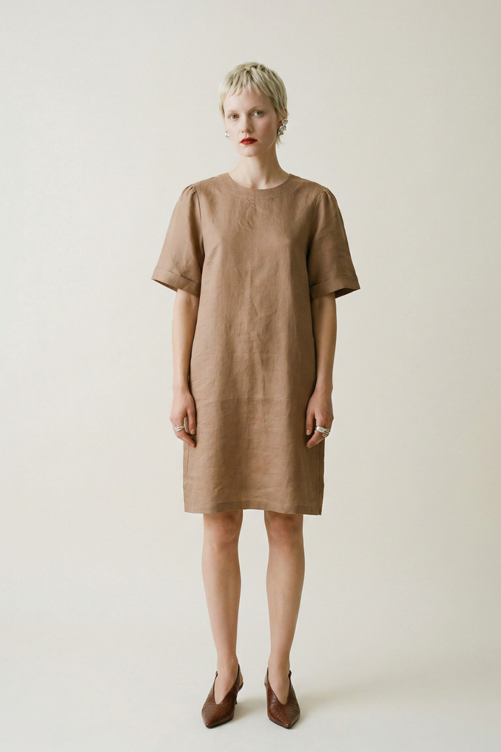 Delilah kjole Oliventre - Oliventre image #1