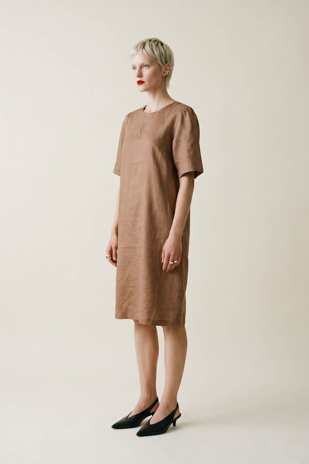 Delilah kjole Oliventre - Oliventre image #2