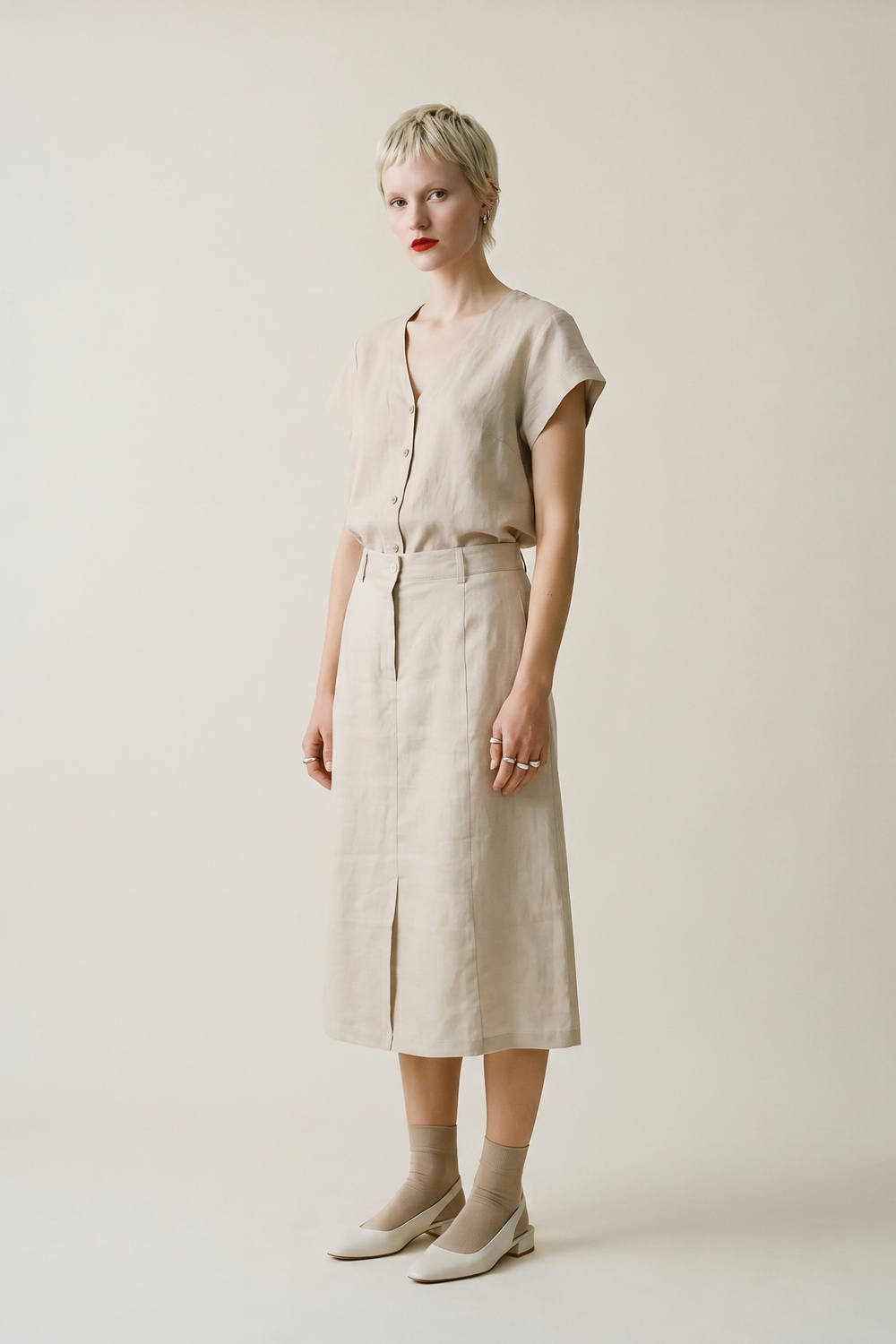 Delia skjørt Kitt - Kitt image #1