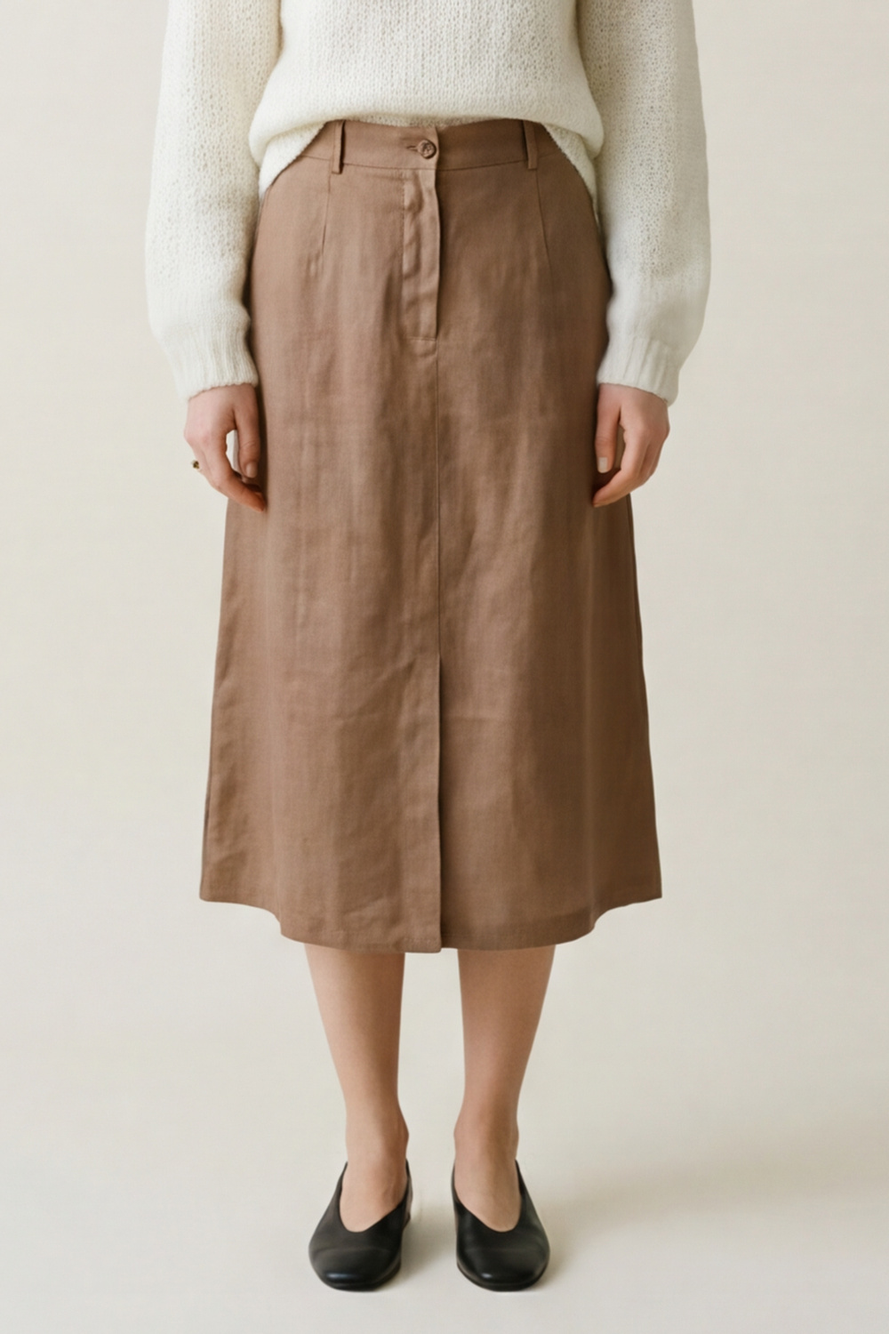 Delia skjørt Oliventre - Oliventre image #2