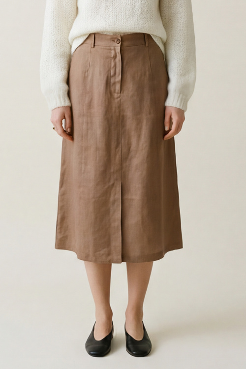Delia skjørt Oliventre - Oliventre image #2