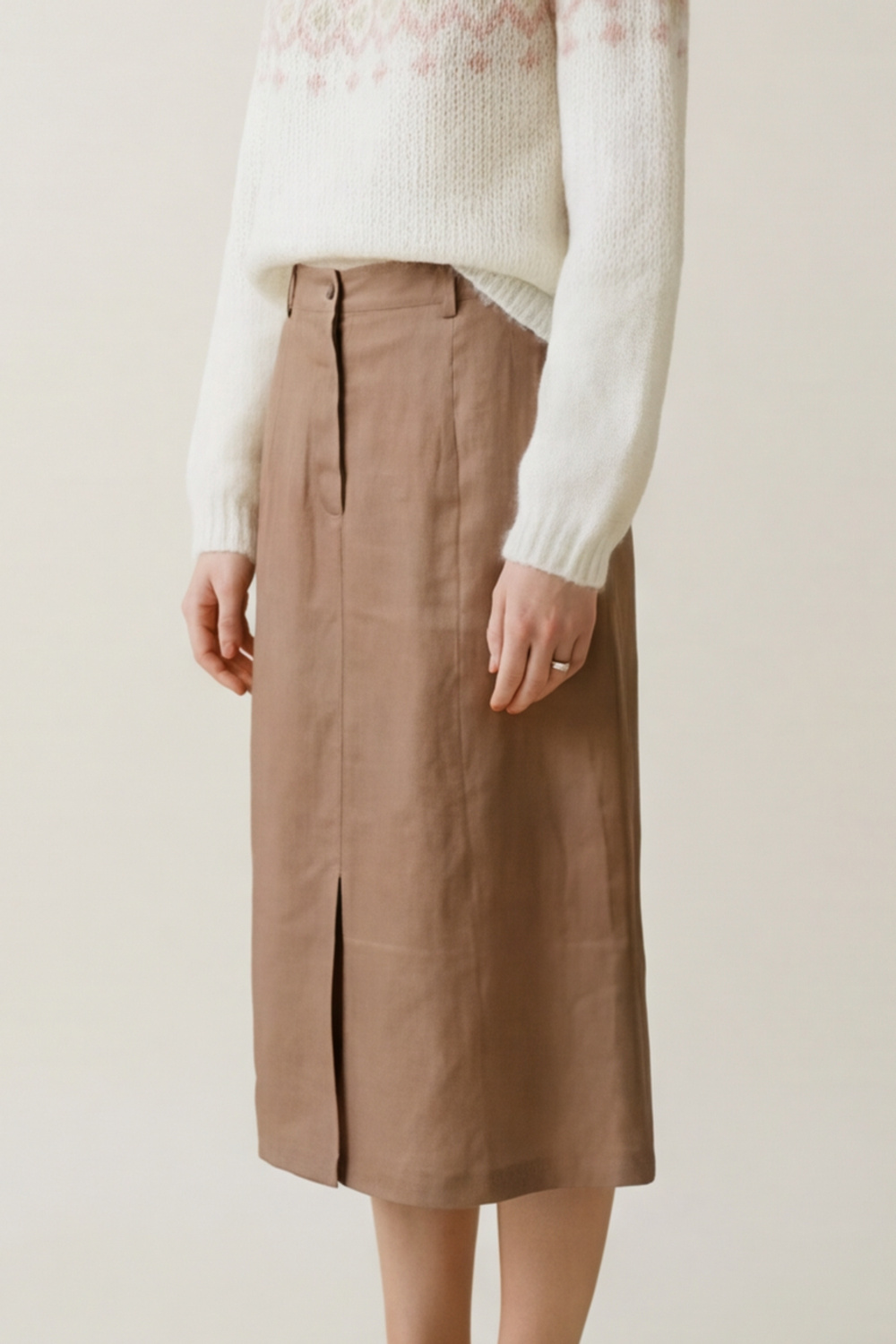 Delia skjørt Oliventre - Oliventre image #1