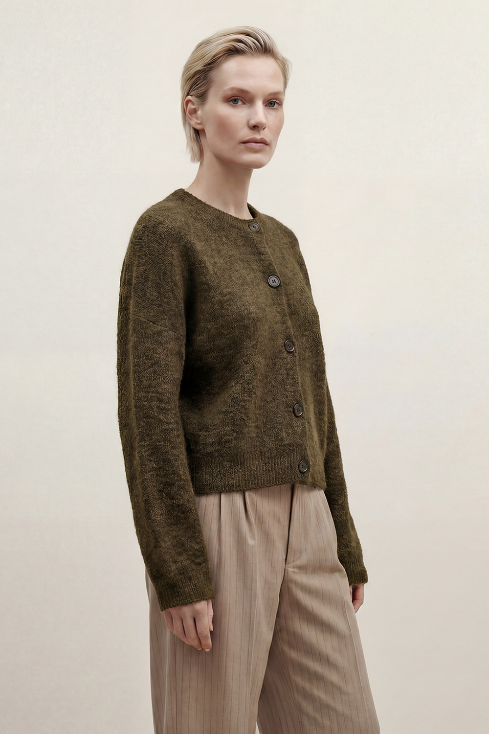 Hanne cardigan Skogsgrønn - Skogsgrønn image #1