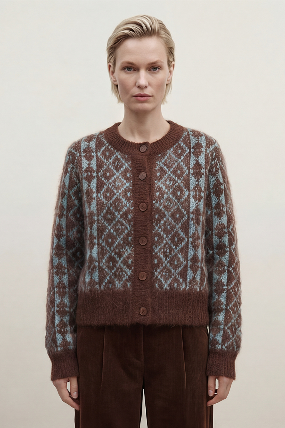 Maja cardigan jord - Jord image #3