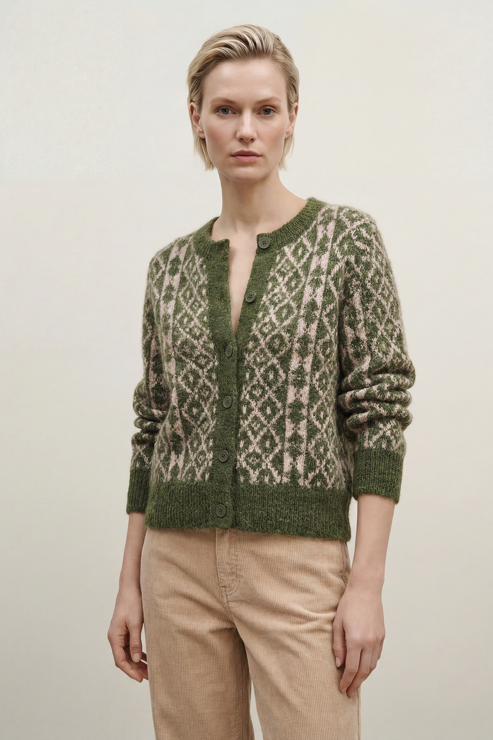 Maja cardigan skogsgrønn - Skogsgrønn image #1