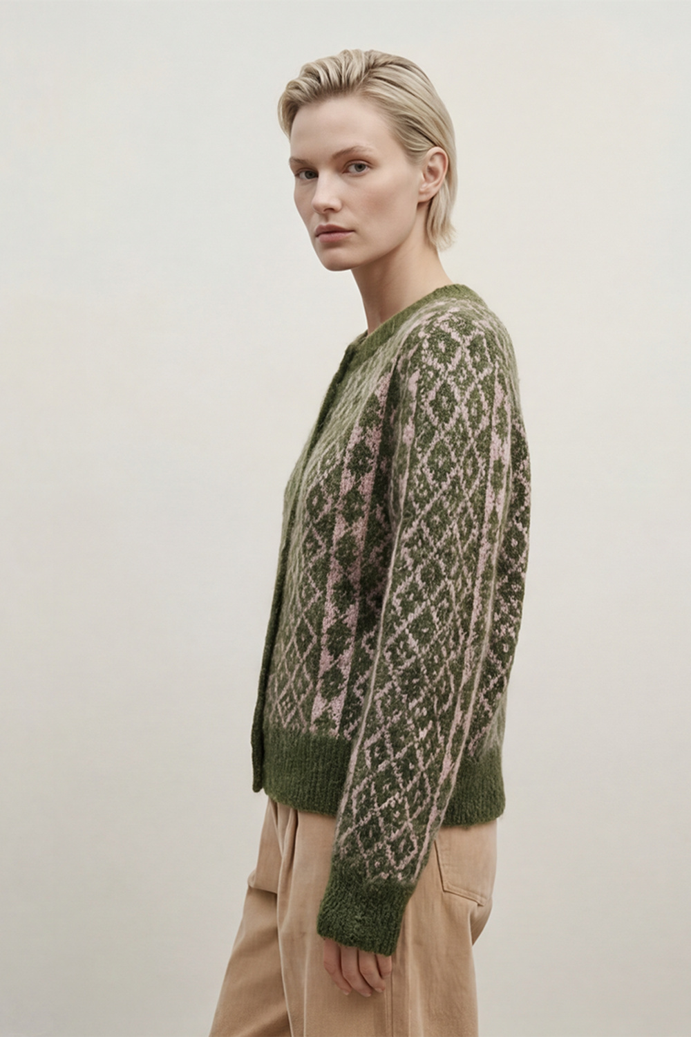Maja cardigan skogsgrønn - Skogsgrønn image #2