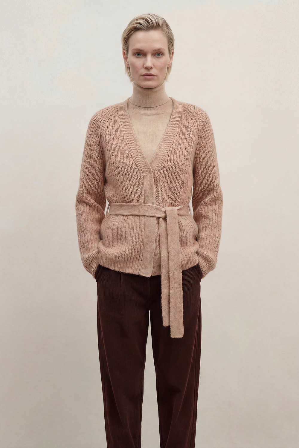 Emma cardigan Sand - Sand image #1