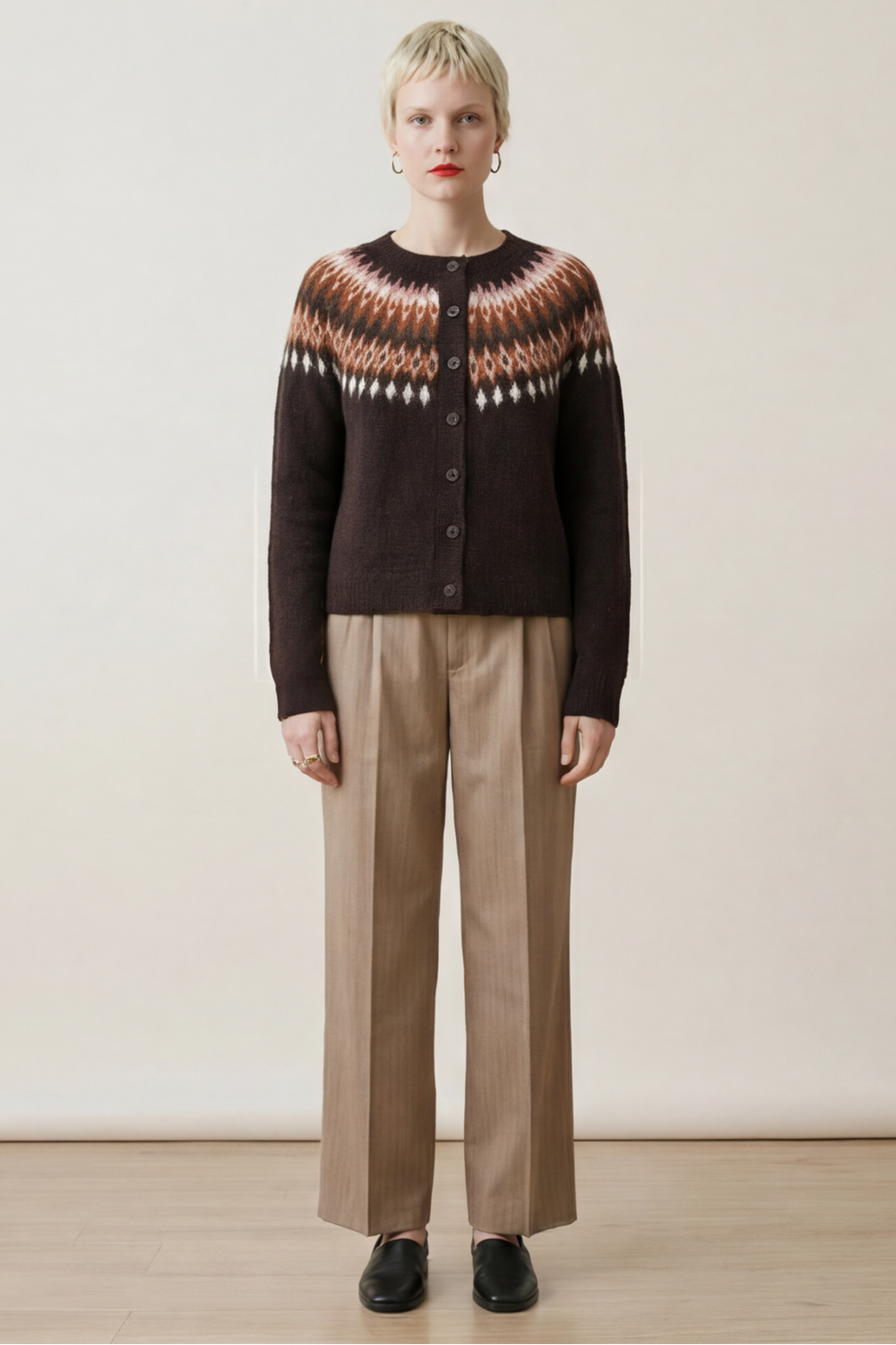 Ann cardigan jord - Jord image #2