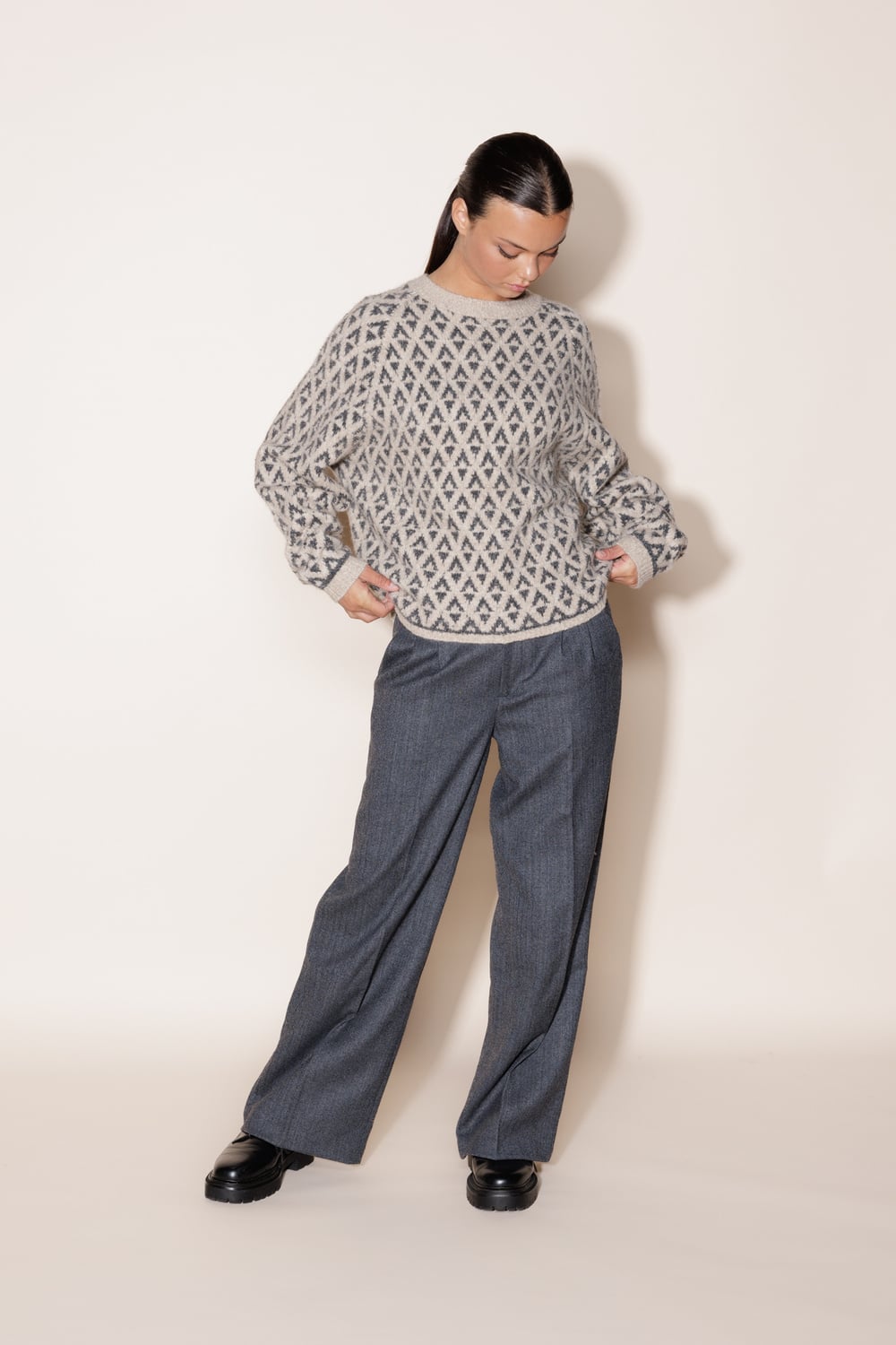 Torill genser naturgrå - Naturgrå image #1