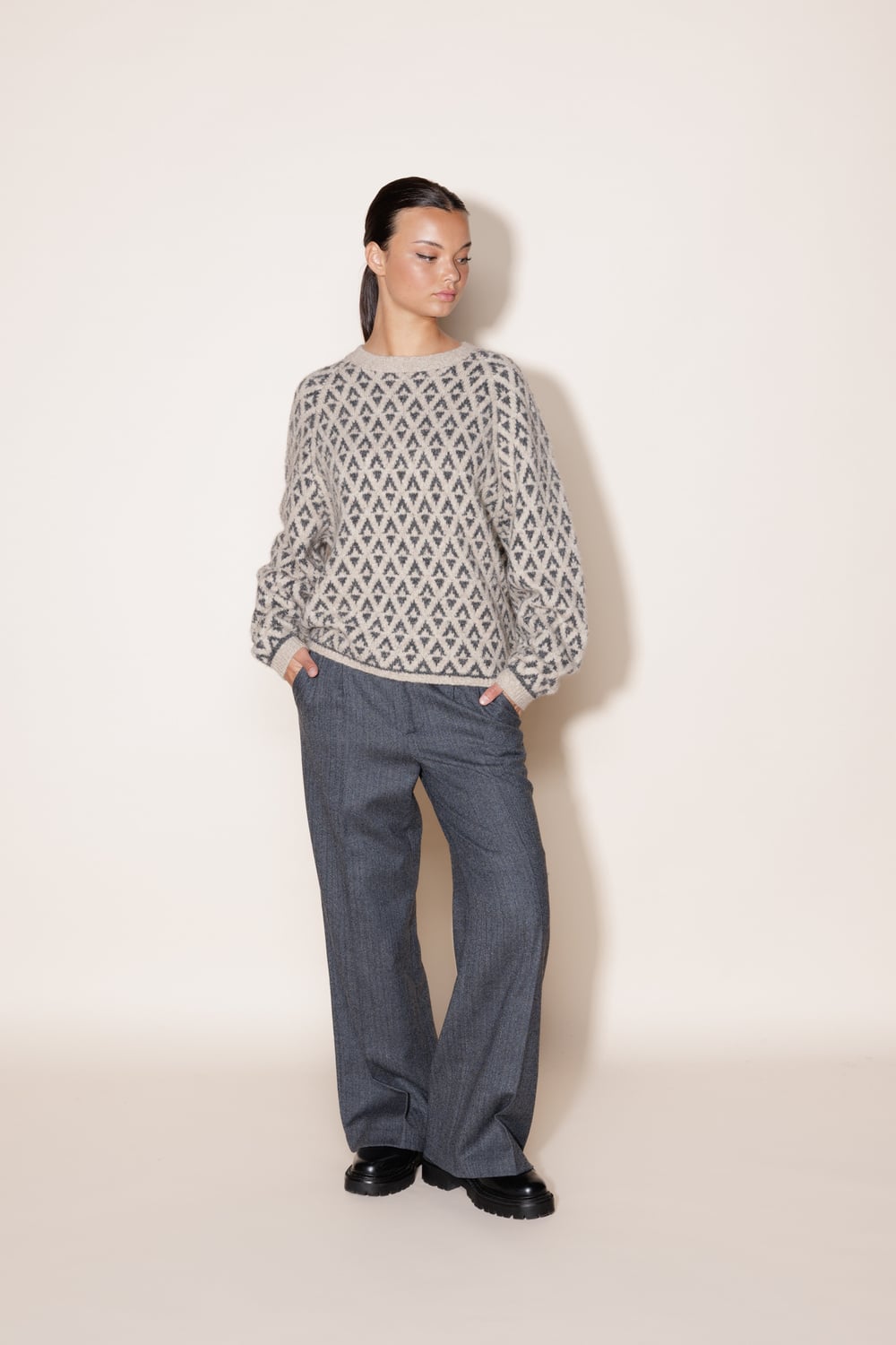 Torill genser naturgrå - Naturgrå image #3