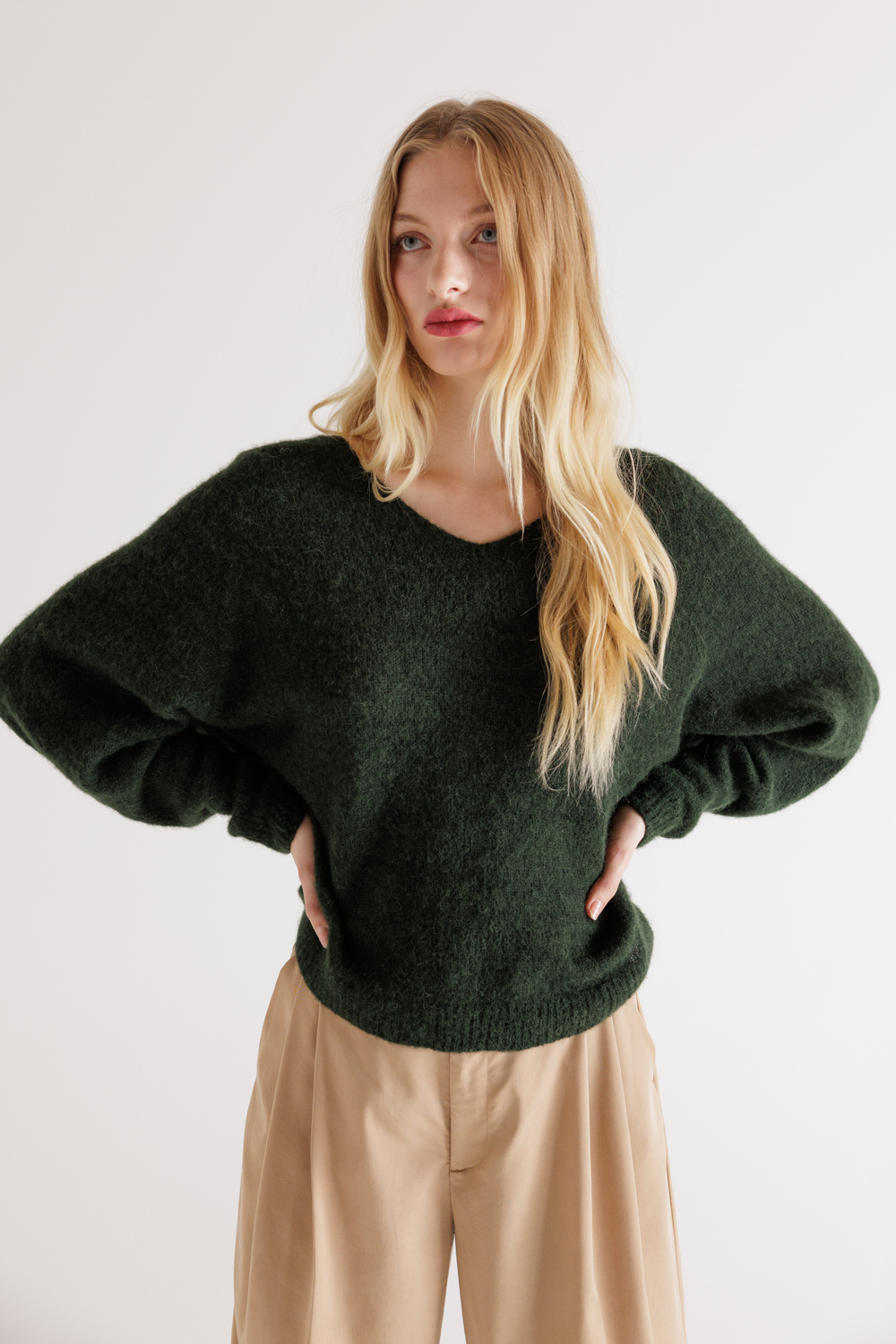 Elina v-genser Svart - Svart image #2