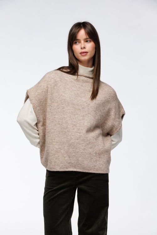 Ottilie topp Sand - Sand image #1