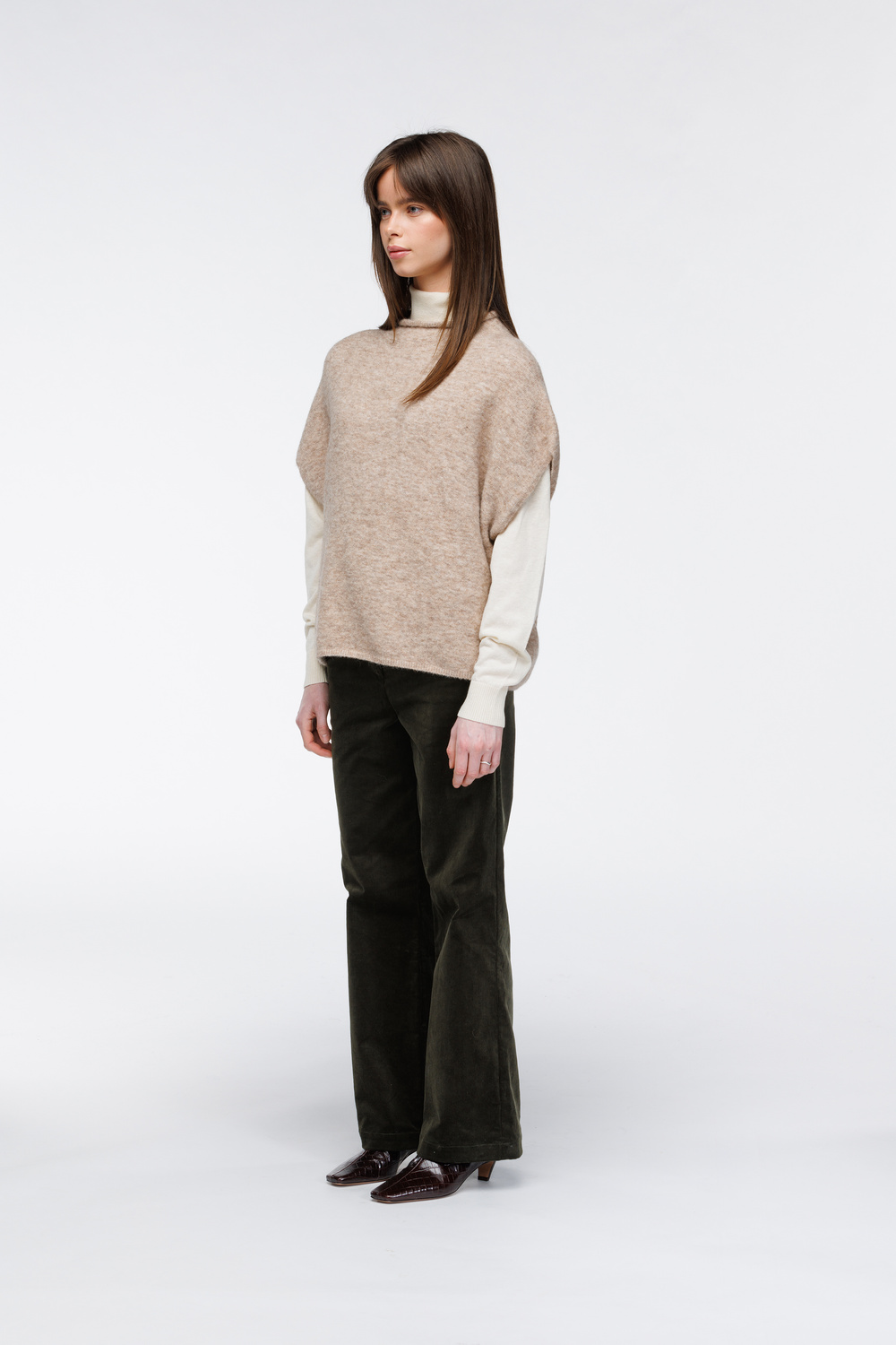 Ottilie topp Sand - Sand image #4