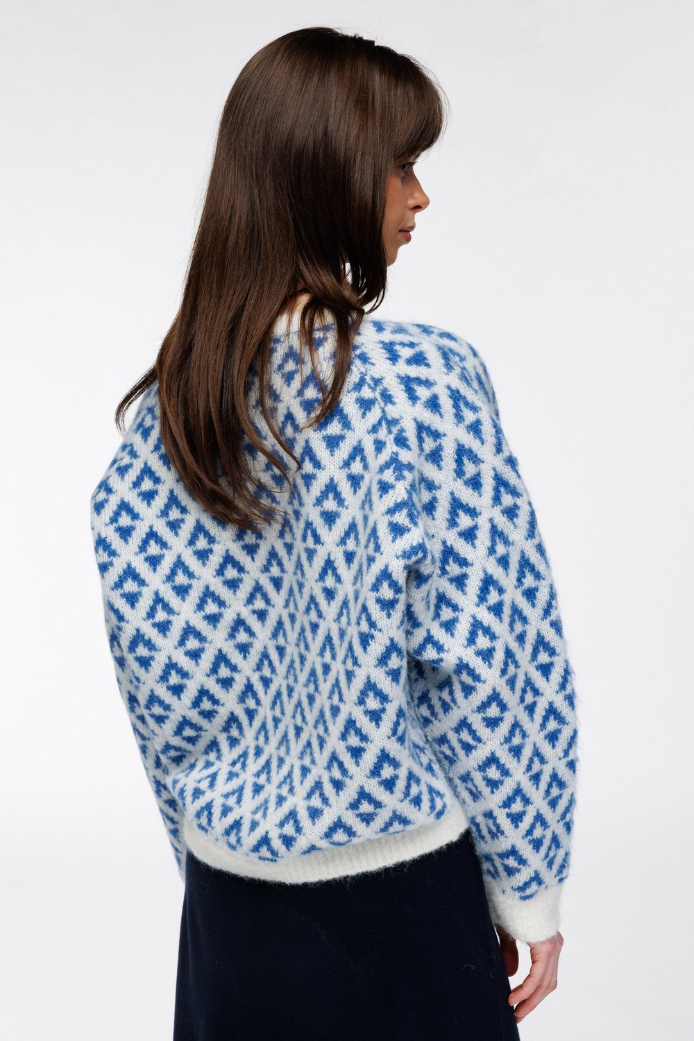 Thea genser Snøblå - Snøblå image #3