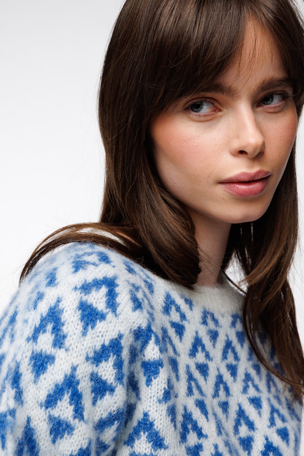 Thea genser Snøblå - Snøblå image #4