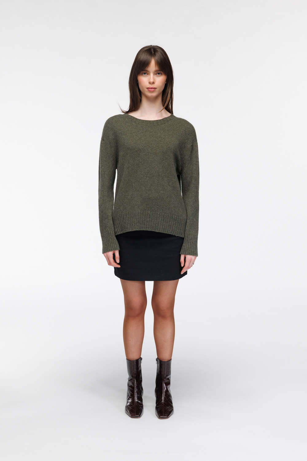 Heidi genser kasjmir Mose grønn - Mose grønn image #5