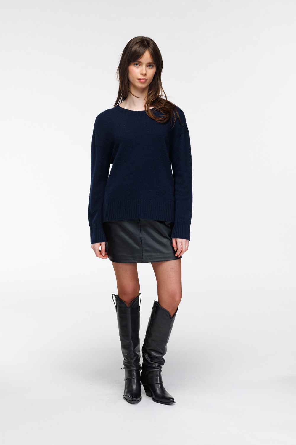 Heidi genser kasjmir Midnatt - Midnatt image #2