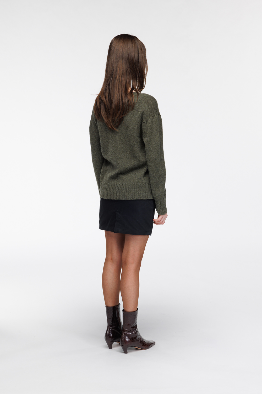 Heidi genser kasjmir Mose grønn - Mose grønn image #3