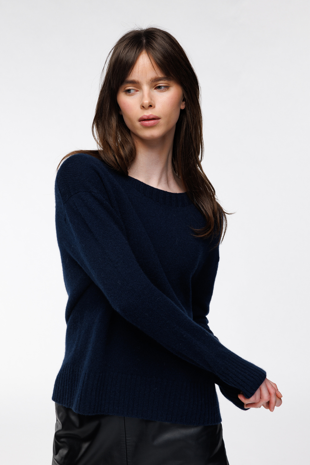 Heidi genser kasjmir Midnatt - Midnatt image #1