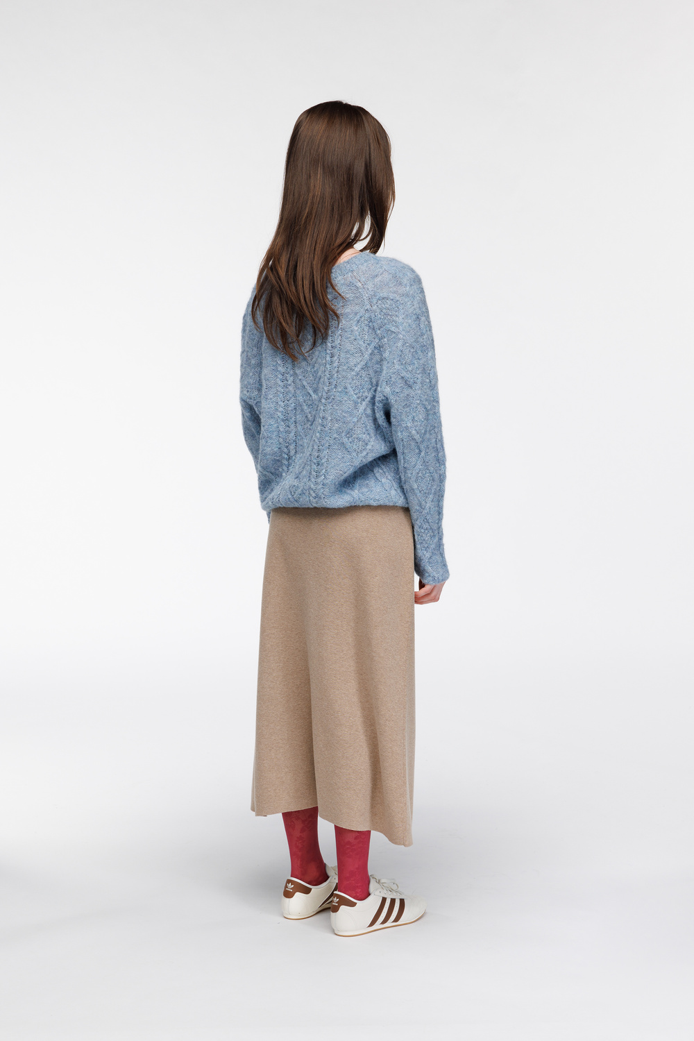 Birgitte struktur Himmelblå - Himmelblå image #3