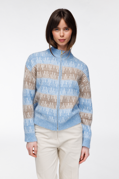 Aud cardigan Himmelblå - Himmelblå image #1
