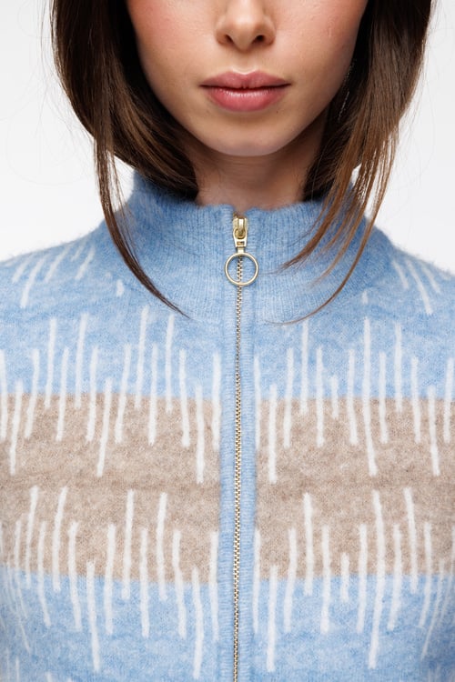Aud cardigan Himmelblå - Himmelblå image #2