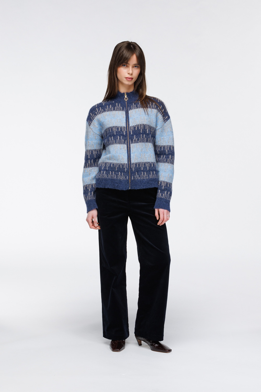 Aud cardigan Midnatt - Midnatt image #2