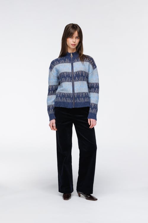 Aud cardigan Midnatt - Midnatt image #2