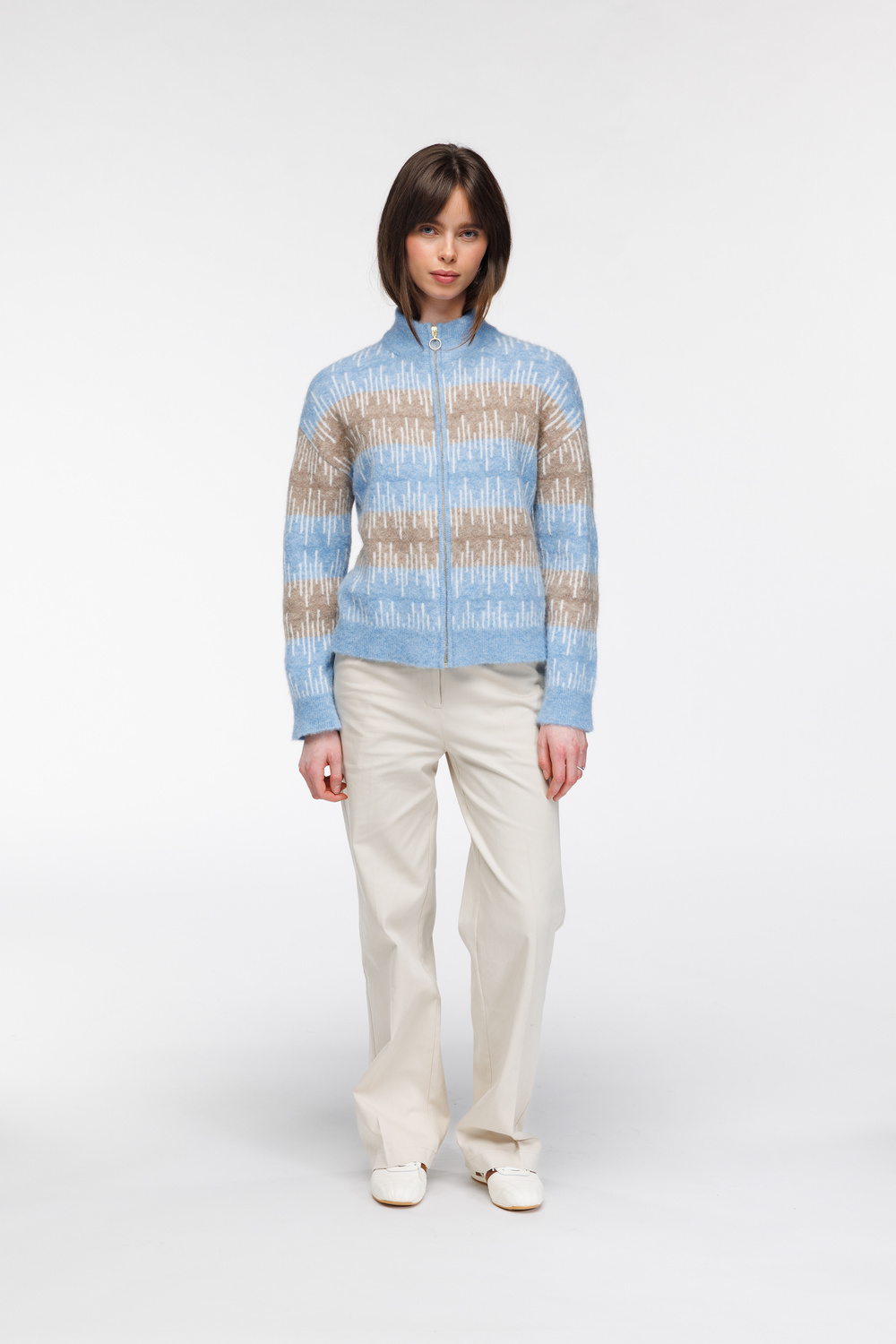 Aud cardigan Himmelblå - Himmelblå image #3