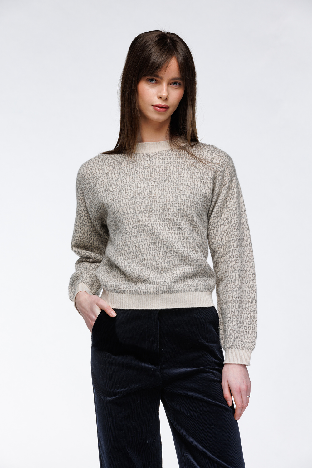 Idunn bokstav genser Støv - Støv image #1