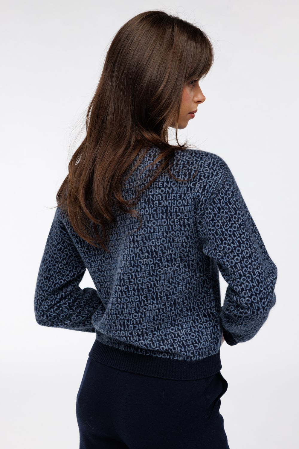 Idunn bokstav genser Midnatt - Midnatt image #2