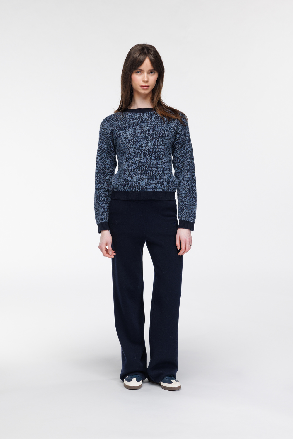 Idunn bokstav genser Midnatt - Midnatt image #4