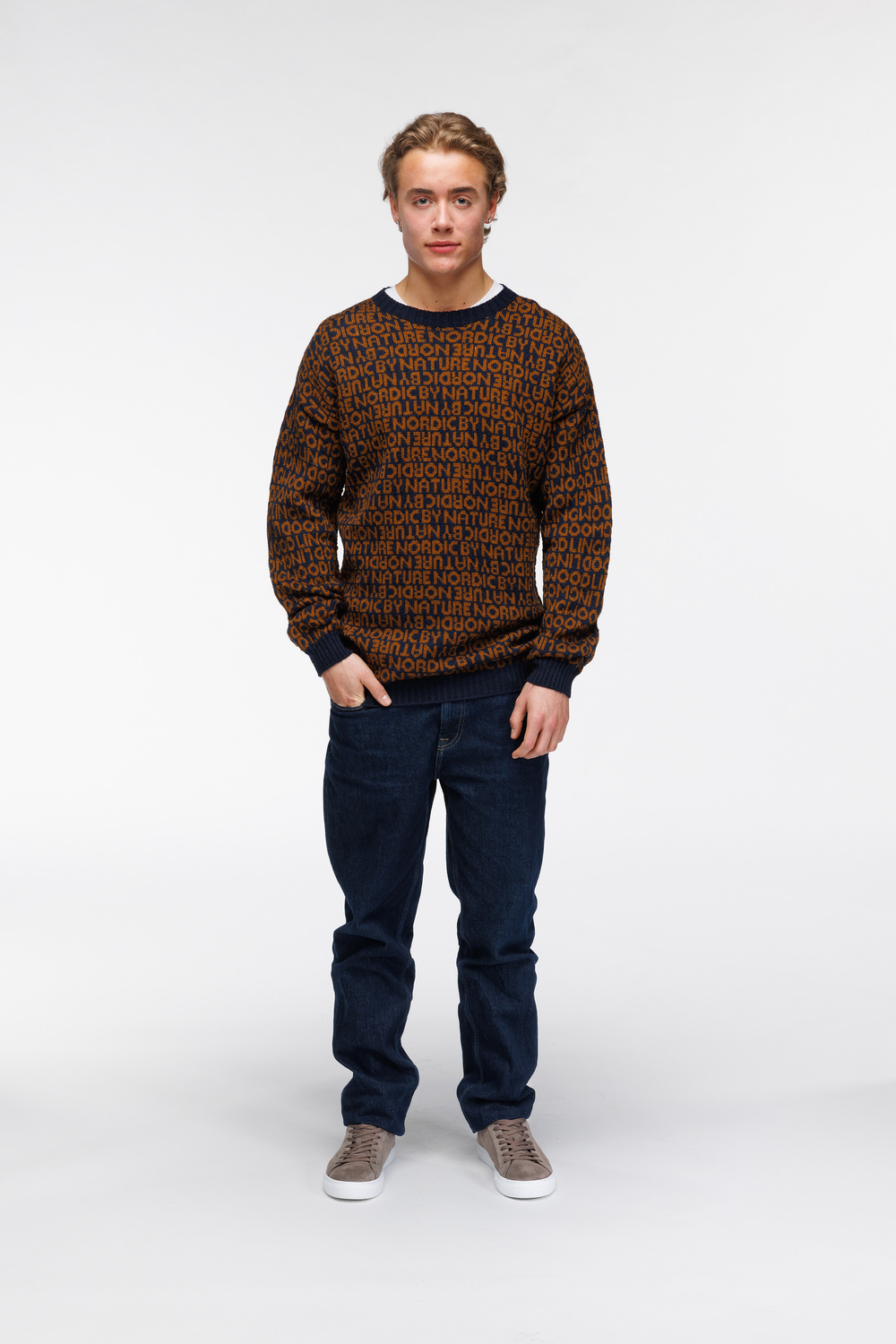 Ole bokstav genser Midnatt - Midnatt image #1