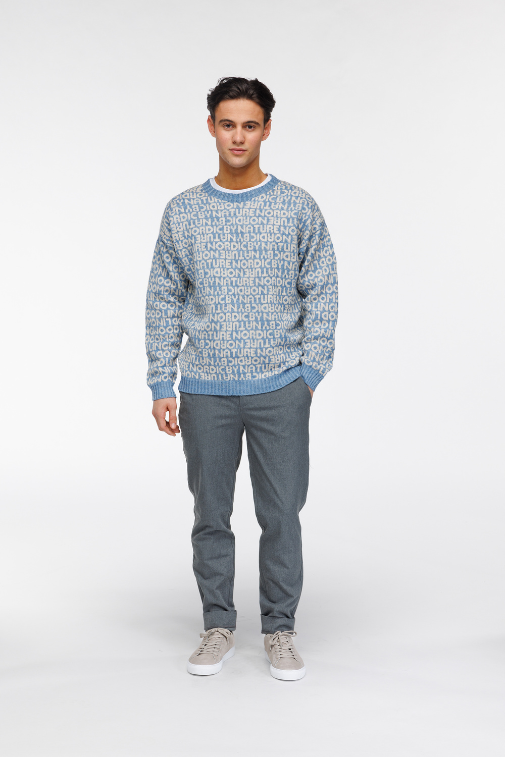 Ole bokstav genser Himmelblå - Himmelblå image #2