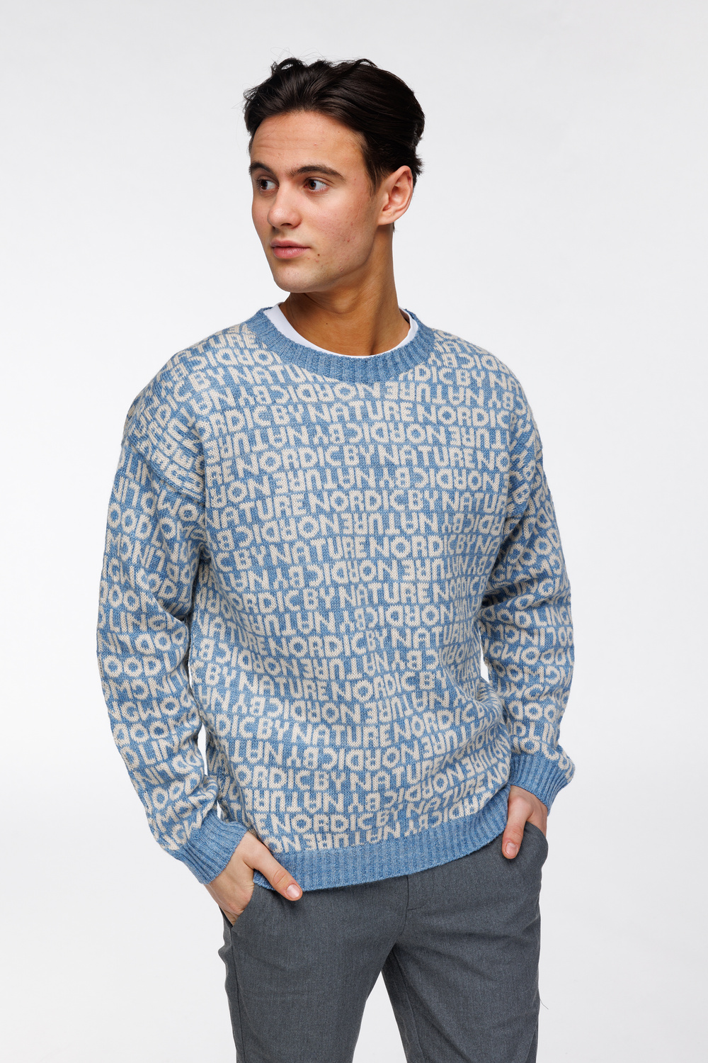 Ole bokstav genser Himmelblå - Himmelblå image #1