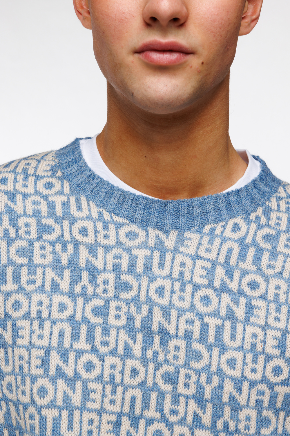 Ole bokstav genser Himmelblå - Himmelblå image #3